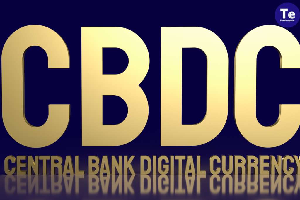 tepuedoayudar: logo de las cbdc y control financiero.